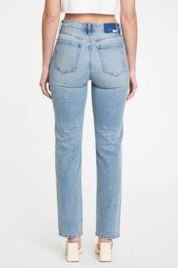 High-rise Straight-leg Denim Jeans