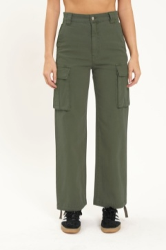 Drawstring Ankle High-rise Women's Cargo Pants