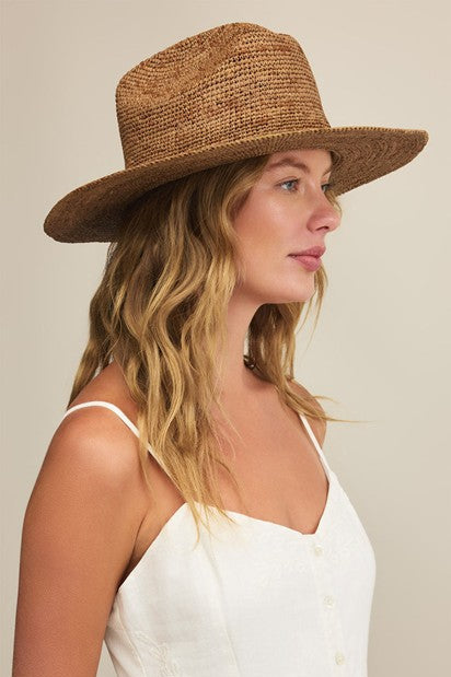 Structured Wide-brimmed Straw Hat